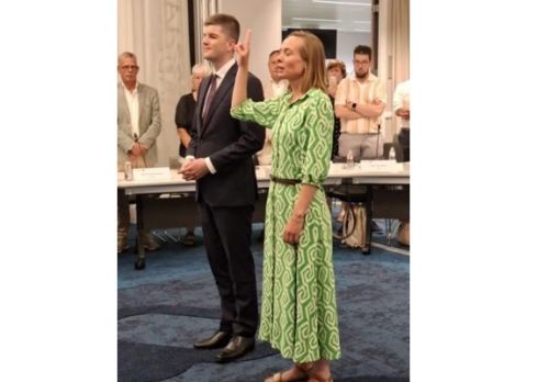Jaël de Kool geïnstalleerd als raadslid voor de PCW